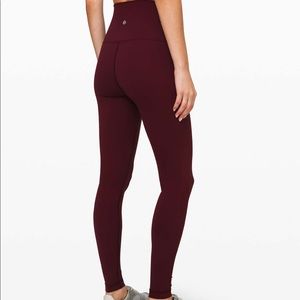 Lululemon winder under high rise 28” (brushed full on luxtreme)